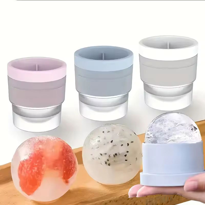 Ice Mold Sphere - 1/2 stuks siliconen ronde ijspuckvorm DIY