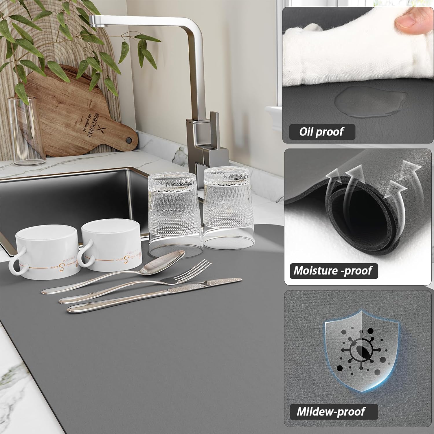 Schotel droogmat voor keuken,  - Bar Mat Rubber recensie en prijs
