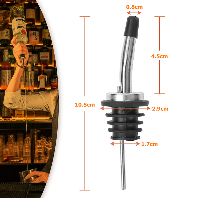 4-delige roestvrijstalen klass - Speed Pourer Cap recensie en prijs